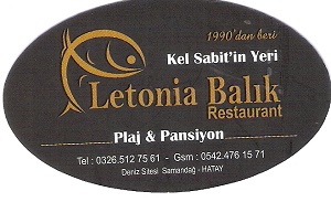 Kel Sabit in Yeri Letonya Balık Restaurant
